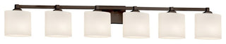 Fusion Regency 6-Light Bath Bar, Oval, Bronze, Opal, LED