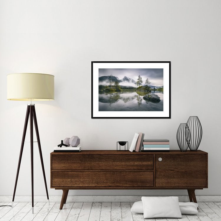 "Rainy Morning At Hintersee (Bavaria)"  by Dirk Wiemer, 44x32"