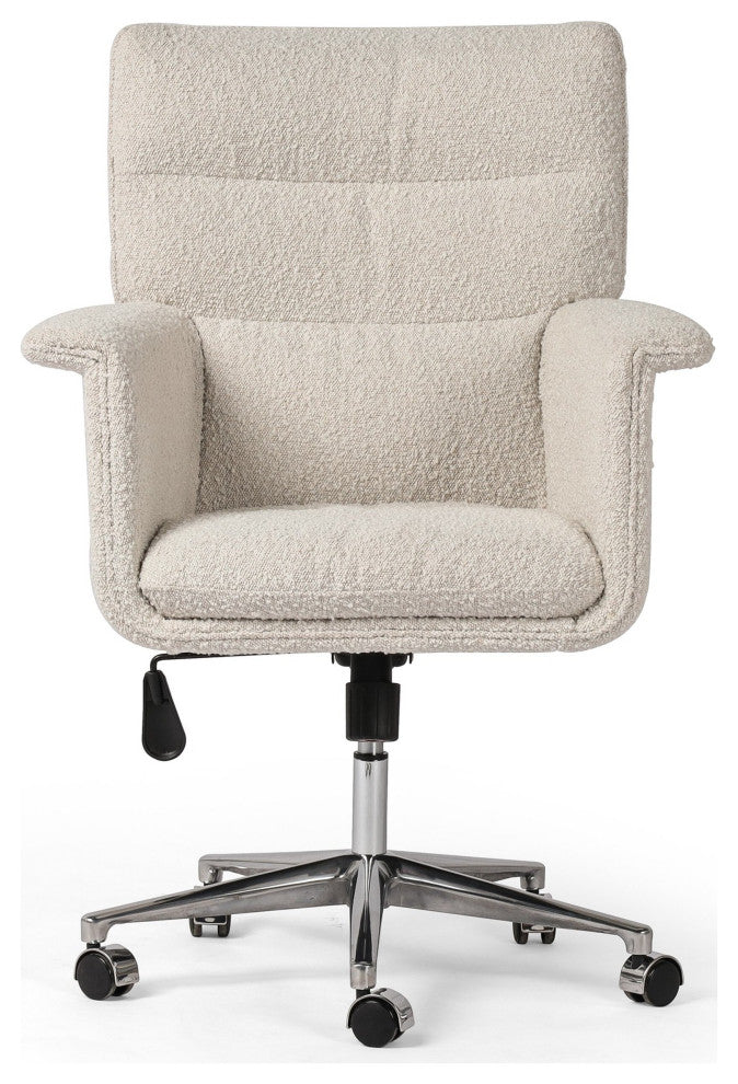 Humphrey Desk Chair Knoll Natural, Polished Aluminum