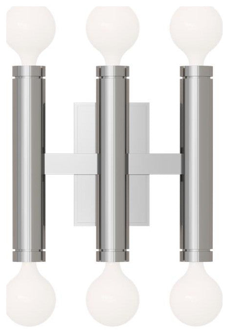 Generation Lighting, TW1146PN, Triple Sconce, Polished Nickel