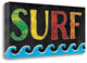 "Surf" By Jennifer Pugh, Giclee Print on Gallery Wrap Canvas, Ready to Hang