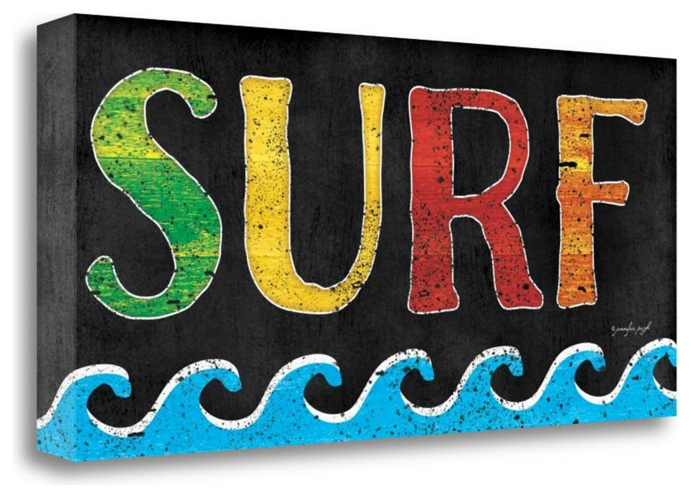 "Surf" By Jennifer Pugh, Giclee Print on Gallery Wrap Canvas, Ready to Hang