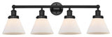 Innovations Cone 4-Light 34.75" Bath Vanity-Light Matte Black