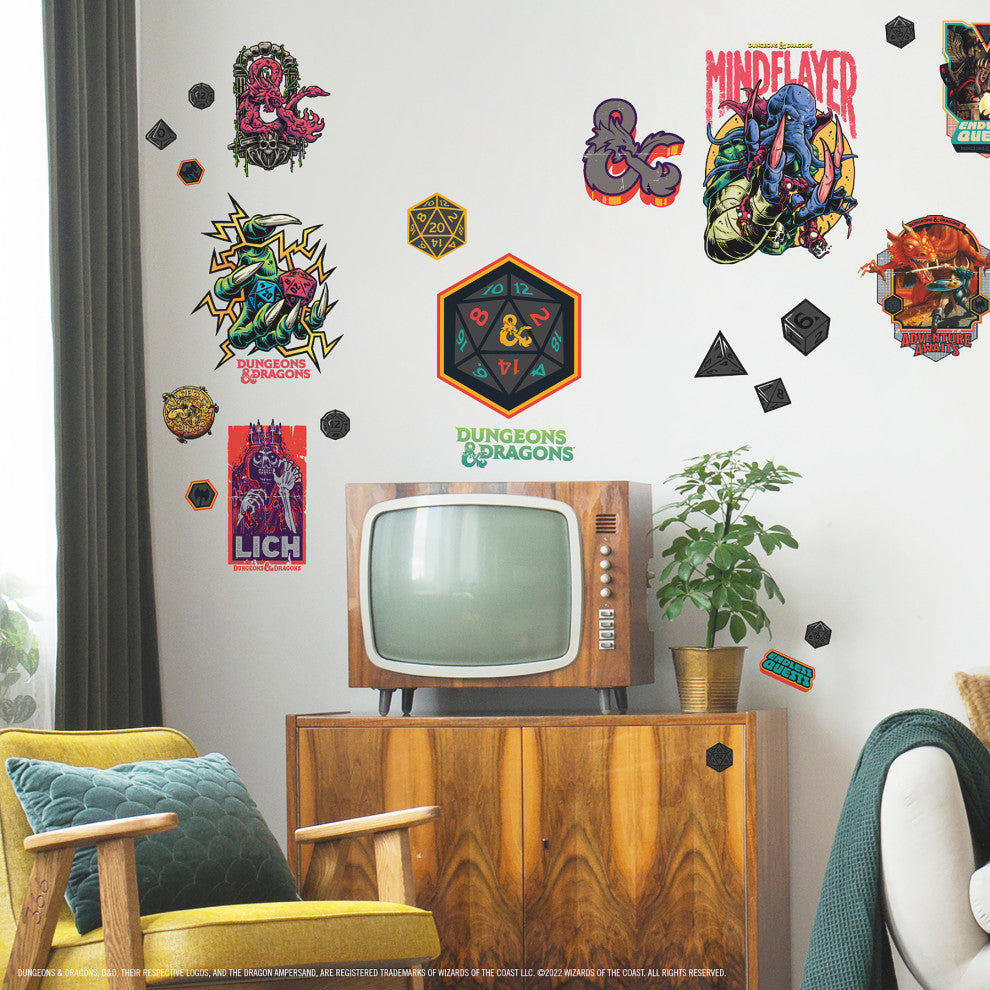 Dungeons & Dragons Peel & Stick Wall Decals