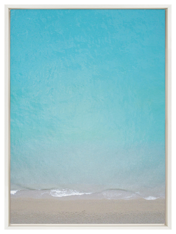 Sylvie Postiano 7 Framed Canvas by Rachel Bolgov, White 23x33