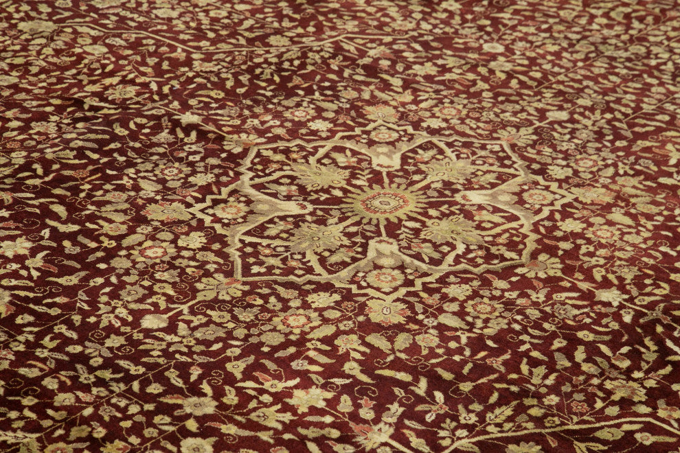 Rug N Carpet - Hand-Knotted Oriental 11' 11" x 15' 1" Large Oushak Area Rug