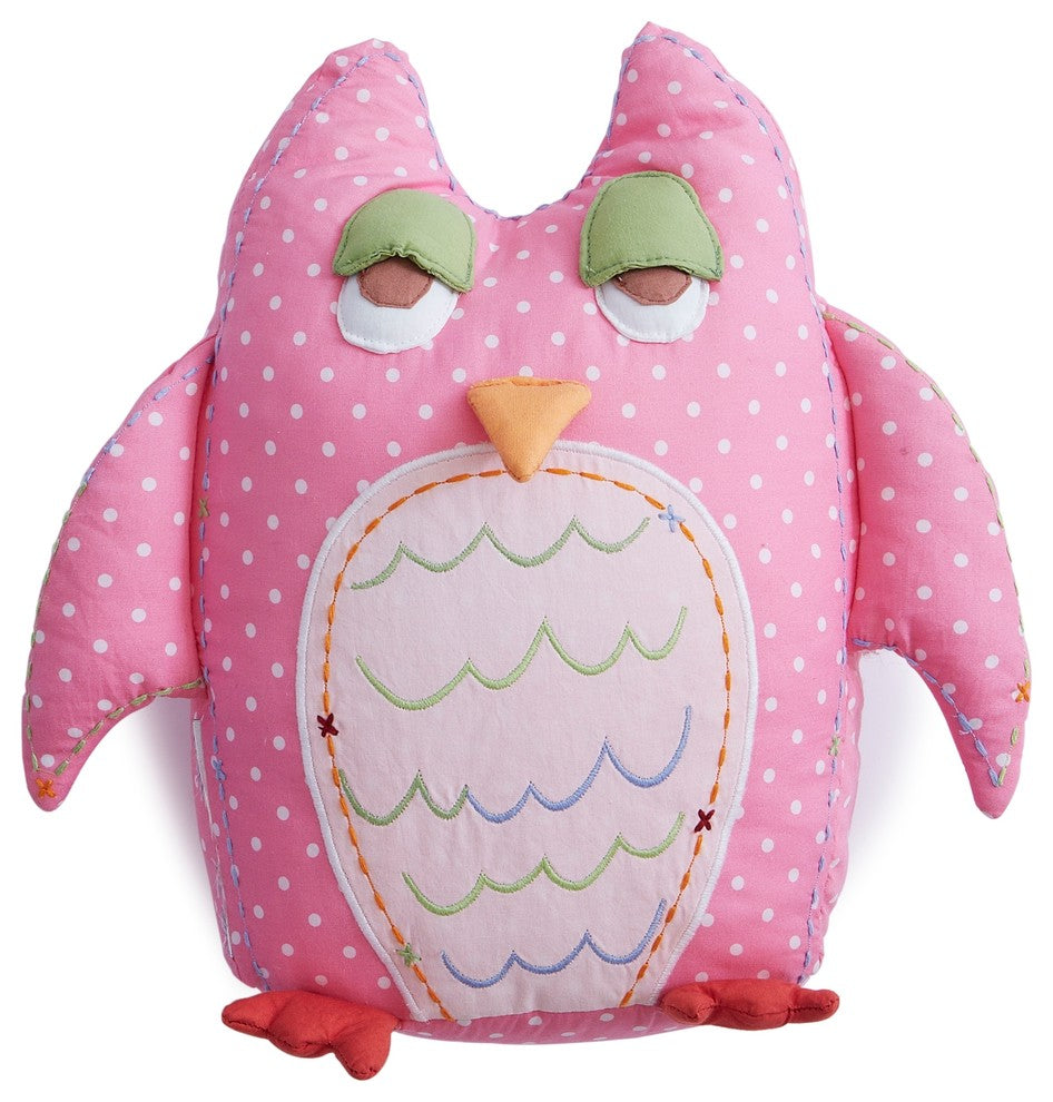 Baby Owl Shaped Toothfairy Pillow, Pink