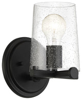 Matteson 1-Light Wall Sconce, Matte Black
