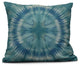 Shibori Burst, Geometric Print Outdoor Pillow, Green, 20"x20"