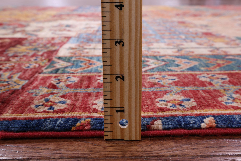 5' 8" X 7' 8" Super Kazak Handmade Wool Rug Q11086