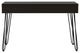 Salamanca Writing Desk with 2 Drawers, Hairpin Legs, Black
