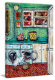 "Cat Siamese Laundry" Painting Print on Wrapped Canvas, 40"x60"