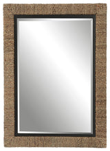 Uttermost Island Braided Straw Mirror