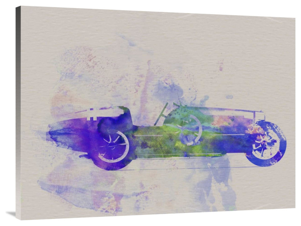 "Bugatti Type 35 R Watercolor 2" Fine Art Print