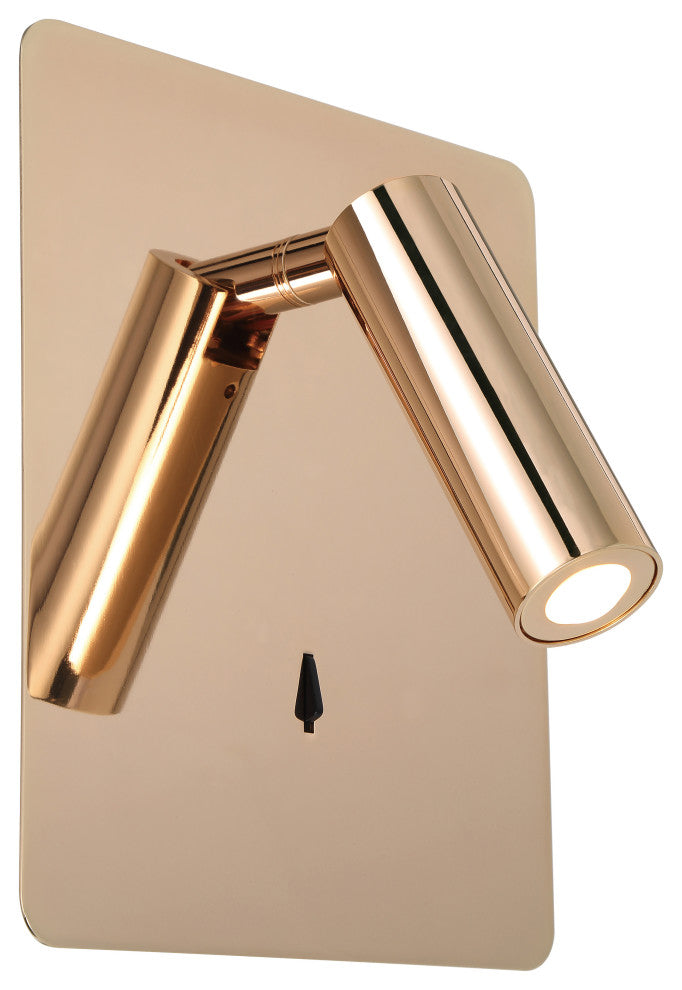 Villa LED Reading Light, Gold