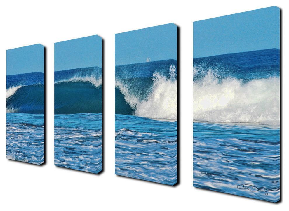 Ready2hangart Chris Doherty 'Ocean Motion' 4-piece Canvas Wall Art