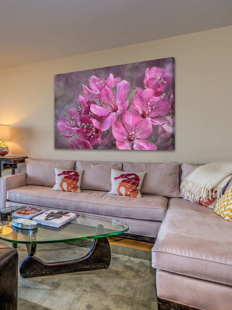 "Crabapple Floral" Painting Print on Canvas by Theo
