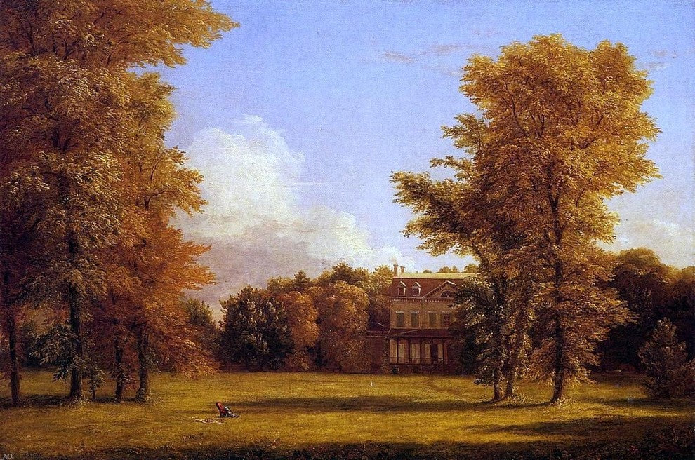 Hendrik-Dirk Kruseman Van Elten The Van Rensselaer Manor House Wrapped Canvas