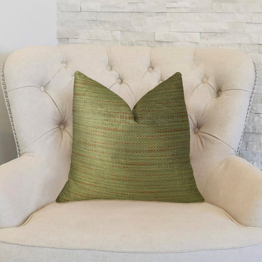 Plutus Honeysuckle Handmade Throw Pillow, (Double sided  12" x 25")