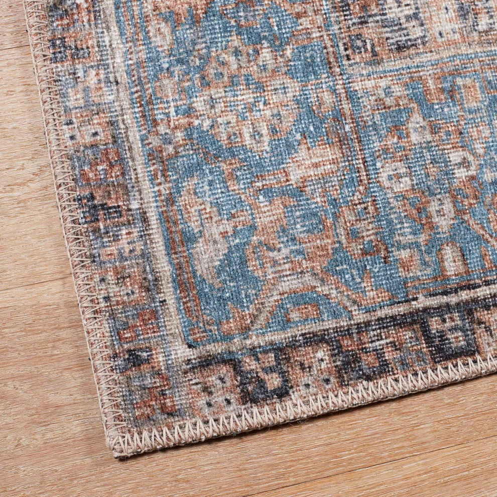 Bergen Vintage Medallion Area Rug, Multi, 2'6"x7'6"