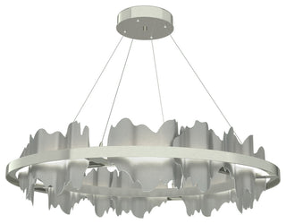 Hildene Circular LED Pendant, Sterling, Vintage Platinum, Standard Height