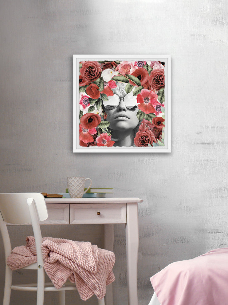 "Meet Me at the Beach" Framed Painting Print, 32x32