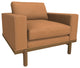 Cantor Leather Chair, Finish Shown: Fawn, Leather Shown: Acorn
