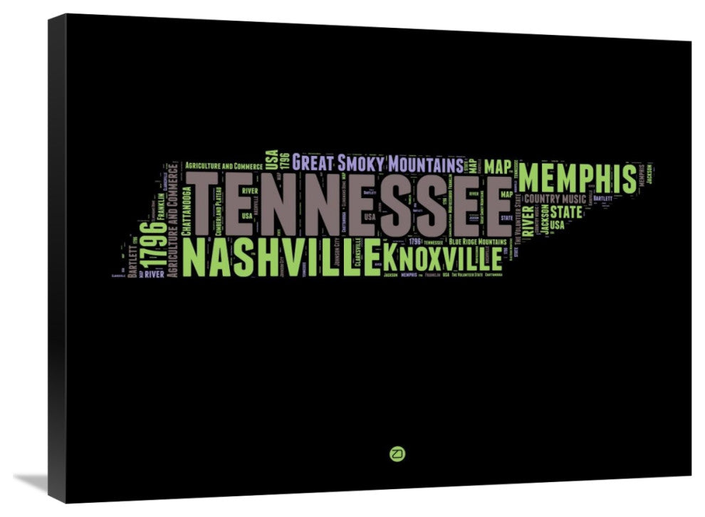 "Tennessee Word Cloud 1" Fine Art Print