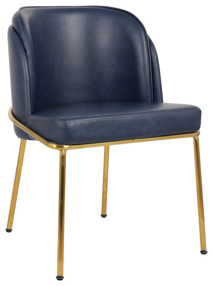 Jagger Upholstered Dining Chair, Navy, Set of 2