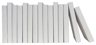 Decorative Books - Sand Oversized Linen Wrapped - Off White Books By The Foot
