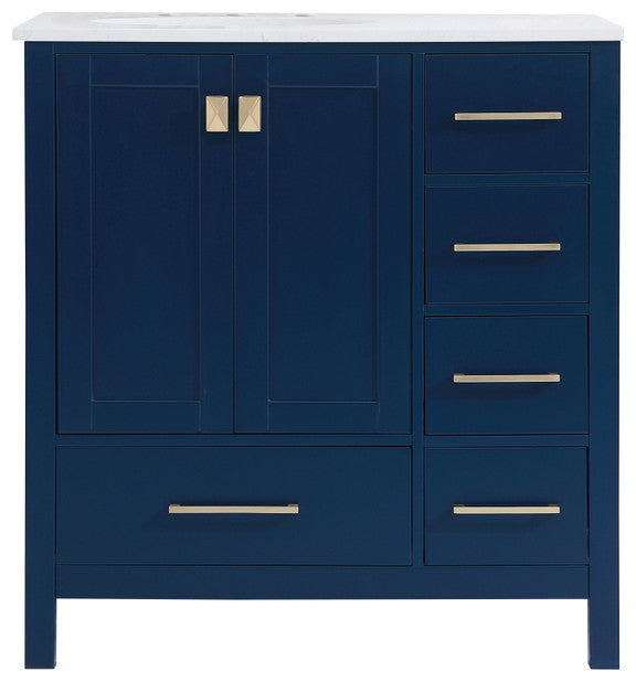 Isabel Blue 32" Single Sink Bathroom Vanity