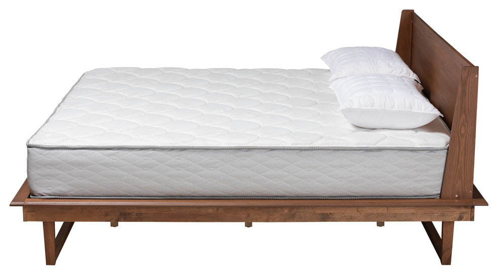 Kari Ash Walnut Platform Bed, Queen