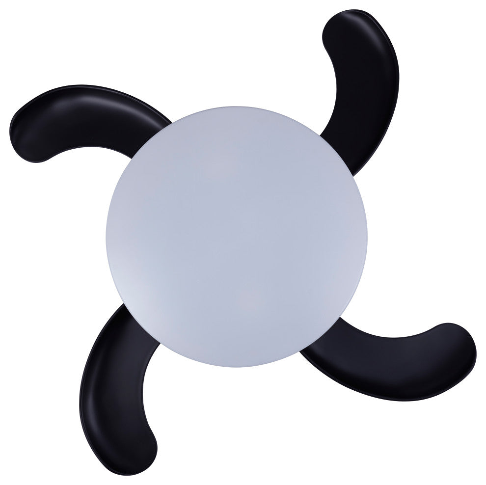 Fanaway Orbit 36" Ceiling Fan With Light, Matte Black
