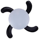 Fanaway Orbit 36" Ceiling Fan With Light, Matte Black