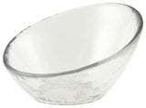 3" Hammered Glass Angled Bowls, Set of 6