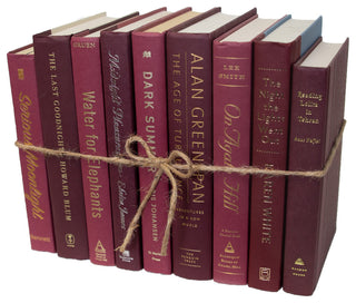 Decorative Books - Bordeaux Book Bundle - 1 foot of Red Books