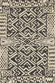Ivory Black Indoor Outdoor Mika Area Rug by Loloi, 6'7"x9'4"