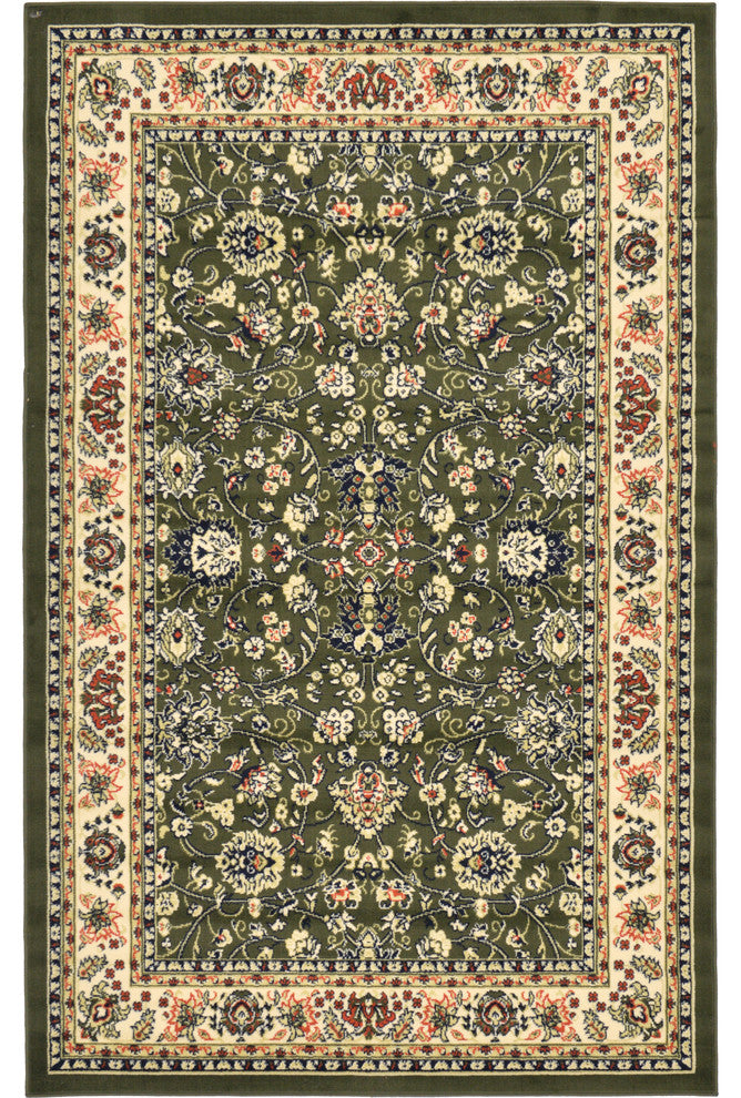 Unique Loom Green Washington Sialk Hill 5' 0 x 8' 0 Area Rug