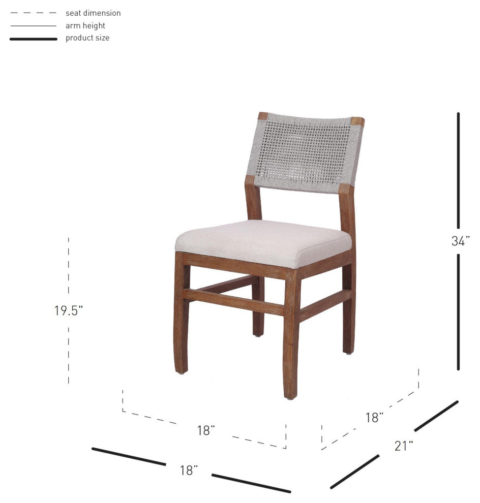 Pierre Rope Dining Chair, Set of 2