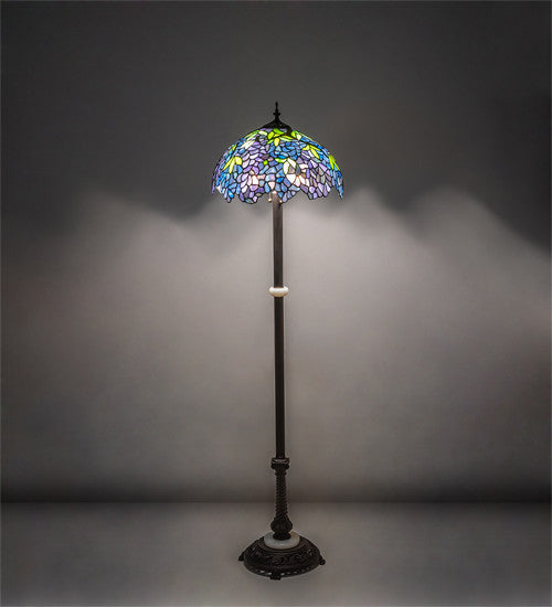 62 High Tiffany Wisteria Floor Lamp