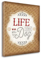 "Life Is Better With A Dog" By Jennifer Pugh, Giclee on Gallery Wrap Canvas