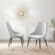 Side Dining Chair, Set of 2, Velvet, Gray, Modern, Cafe Bistro Restaurant