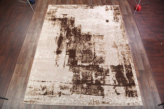 Agra Modern Turkish Distressed Oriental Area Rug, Beige, 8'0"X10'0"