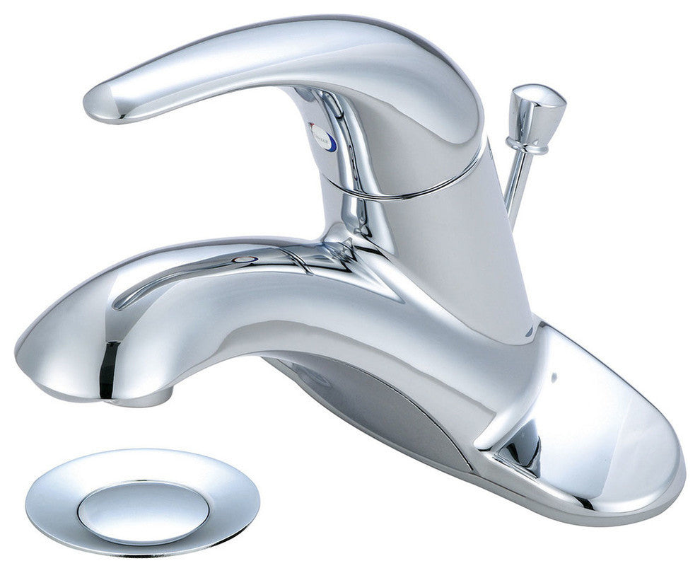 Single Handle Bathroom Faucet, Polished Chrome