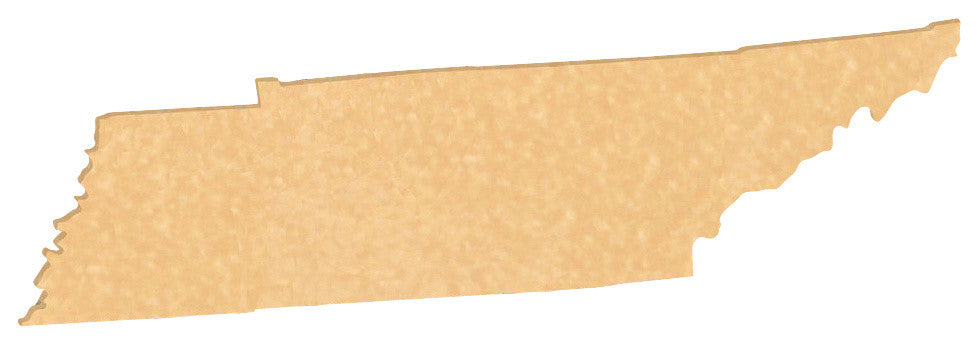 State Shaped Cutting Boards, Natural Bamboo, Tennessee