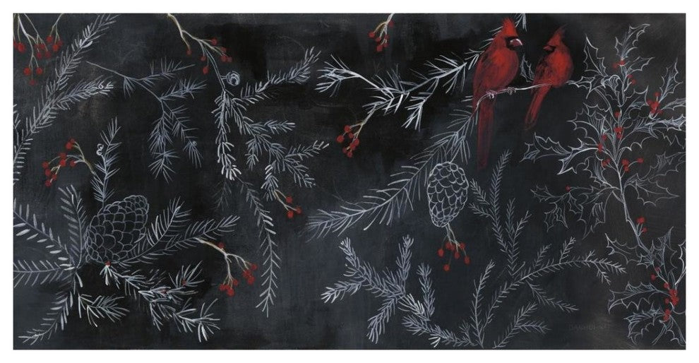 "Cardinal Chalkboard" Digital Paper Print by Danhui Nai, 38"x20"