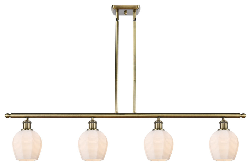 Innovations 516-4I-AB-G461-6-LED 4 Light Island Light, Antique Brass