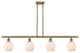 Innovations 516-4I-AB-G461-6-LED 4 Light Island Light, Antique Brass