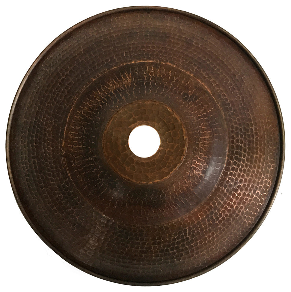 Hammered Copper 13" Large Pendant Light Shade