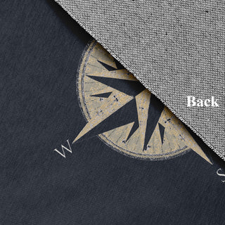 Compass Nautical Chenille Rug